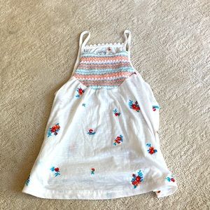 Blue rain Girls floral summer tank top